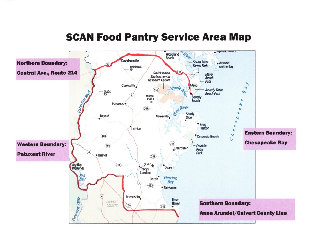 SCAN Service Area Map